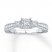 3-Stone Diamond Ring 1/2 ct tw Princess-cut 14K White Gold