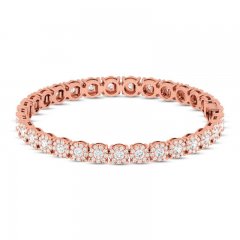 Diamond Fashion Bracelet 5 ct tw 10K Rose Gold 7"