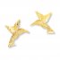 Hummingbird Earrings 14K Yellow Gold