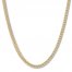 Men's Foxtail Chain Necklace Yellow Ion-Plated Stainless Steel