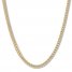 Men's Foxtail Chain Necklace Yellow Ion-Plated Stainless Steel