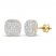Men's Diamond Earrings 1 ct tw 10K Yellow Gold
