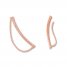 Diamond Chain Earring Climbers 1/4 ct tw 10K Rose Gold