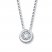 Diamond Necklace 1/20-Carat Round-cut Sterling Silver