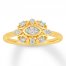 Diamond Fashion Ring 1/4 Carat tw 10K Yellow Gold