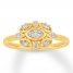 Diamond Fashion Ring 1/4 Carat tw 10K Yellow Gold