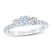 First Light 3-Stone Diamond Engagement Ring 1 ct tw Round-cut 14K White Gold