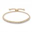 Diamond Bolo Bracelet 1/4 ct tw Round-cut 10K Yellow Gold