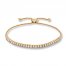 Diamond Bolo Bracelet 1/4 ct tw Round-cut 10K Yellow Gold