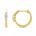 Diamond Hoop Earrings 1/5 ct tw Round-Cut 10K Yellow Gold