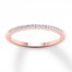 Diamond Wedding Band 1/15 ct tw Round-cut 10K Rose Gold