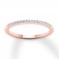 Diamond Wedding Band 1/15 ct tw Round-cut 10K Rose Gold