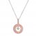Diamond Circle Necklace 1/4 ct tw Round-cut 10K Two-Tone Gold
