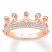 "Stand Tall" Diamond Crown Ring 1/10 ct tw 10K Rose Gold