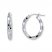 Florentine Hoop Earrings Tumbling Blocks 14K White Gold