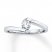 Diamond Solitaire Ring 1/3 Carat Round-cut 14K White Gold