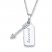 "Journey" Diamond Arrow Necklace 1/20 ct tw Sterling Silver