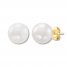 Cultured Pearl Earrings 10K Yellow Gold