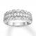Diamond Ring 3/8 ct tw Round-cut 10K White Gold