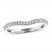 Adrianna Papell Diamond Wedding Band 1/8 ct tw Round-cut 14K White Gold