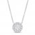 Lab-Created Diamonds by KAY Necklace 1 ct tw 14K White Gold 19"