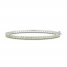 Peridot Bangle Bracelet Sterling Silver 7.25"