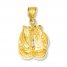 Boxing Gloves Charm 14K Yellow Gold