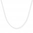 Box Chain Necklace 14K White Gold 16" Length