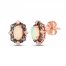 Le Vian Diamond & Opal Earrings 1/10 ct tw Diamonds 14K Strawberry Gold