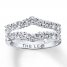 Leo Diamond Enhancer Ring 1 ct tw Round-cut 14K White Gold