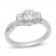 Three-Stone Diamond Engagement Ring 1 ct tw Round-cut 14K White Gold
