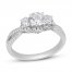 Three-Stone Diamond Engagement Ring 1 ct tw Round-cut 14K White Gold