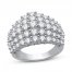 Diamond Fashion Ring 3 ct tw Round-cut 10K White Gold