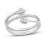 Diamond Ring 1/6 ct tw Round-cut Sterling Silver