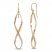 Infinity Drop Earrings 10K Yellow Gold