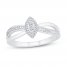 Diamond Ring 1/10 ct tw Round-cut Sterling Silver