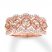 Morganite Ring 1/4 ct tw Diamonds 10K Rose Gold