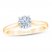 First Light Diamond Solitaire Engagement Ring 1/2 ct tw Round-cut 14K Yellow Gold