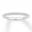 Diamond Wedding Band 1/5 ct tw Round-cut 14K White Gold