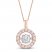 Unstoppable Love Diamond Necklace 1 ct tw 14K Rose Gold 19"