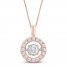 Unstoppable Love Diamond Necklace 1 ct tw 14K Rose Gold 19"