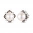 Le Vian Pearl Earrings 1/2 ct tw Diamonds 14K Vanilla Gold