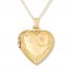 "Mom" Heart Locket 14K Yellow Gold