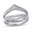 Diamond Enhancer Ring 3/8 ct tw 14K White Gold