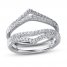 Diamond Enhancer Ring 3/8 ct tw 14K White Gold