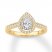 Pear-Shaped Diamond Engagement Ring 1/2 ct tw 14K Yellow Gold