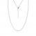 16" Adjustable Rope Chain 14K White Gold Appx. 1.2mm