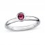 Stackable Ring Pink Tourmaline Sterling Silver
