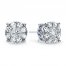 Previously Owned Diamond Earrings 1 ct tw Round-cut 14K White Gold