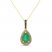 Le Vian Emerald Necklace 3/8 ct tw Diamonds 14K Honey Gold 18"